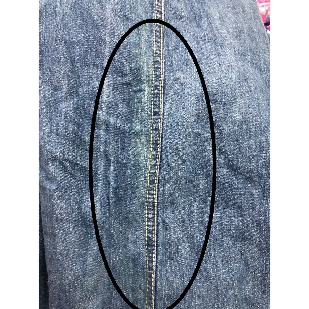 Free People We The Free Do No Wrong Jumpsuit Wide Leg Denim Cotton M 289099